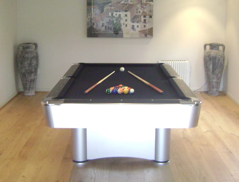 Longoni Las Vegas Silver Pool Table 8ft, 9ft Free Delivery Longoni