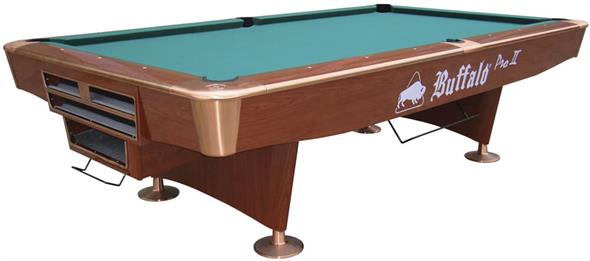 Buffalo Pro II American Pool Table (Brown) - 9ft