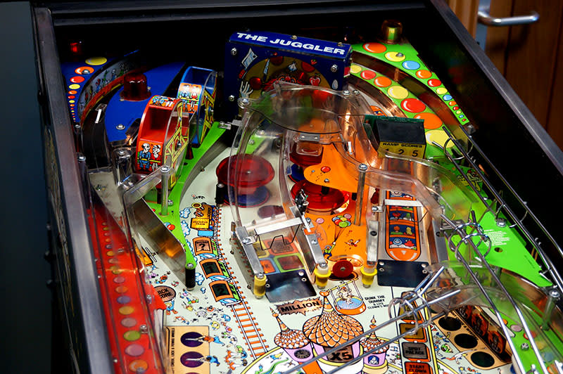 Hurricane Pinball Machine - Upper Playfield
