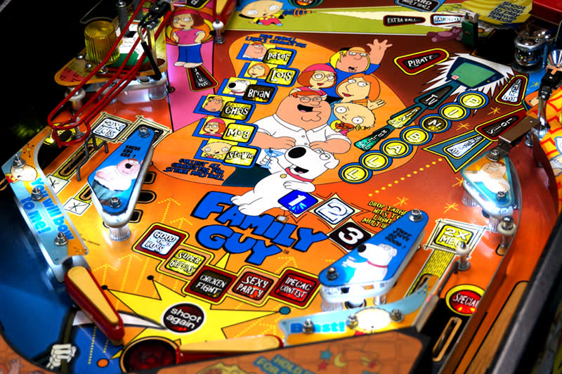 Family Guy Pinball Machine - Flippers