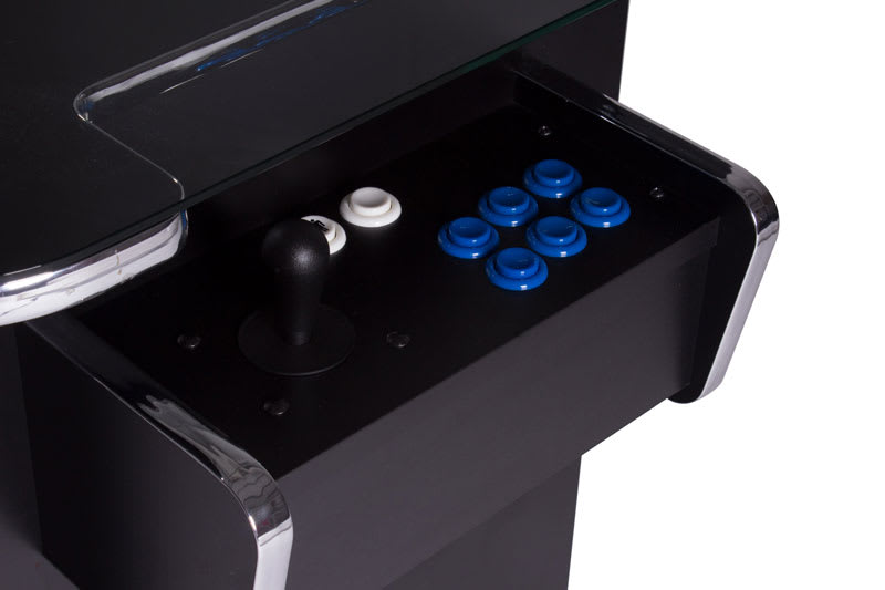 GamePro Invader Cocktail Arcade Machine - Black - Controls 1