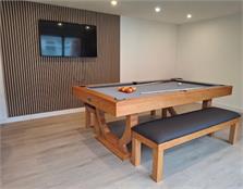 Signature Huntsman Solid Oak Pool Dining Table: 6ft, 7ft