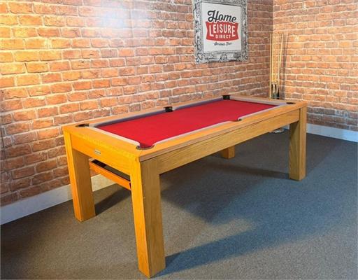 Signature Chester Oak Solid Wood Pool Dining Table - 6ft: Warehouse Clearance