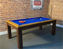 Signature Chester Oak and Walnut Pool Dining Table - 6ft: Warehouse Clearance