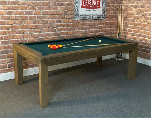Signature Anderson Pool Dining Table - Silver Mist Finish, 7ft: Warehouse Clearance