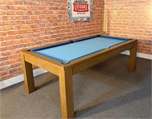Signature Chester Silver Mist Wood Pool Dining Table 7ft: Warehouse Clearance