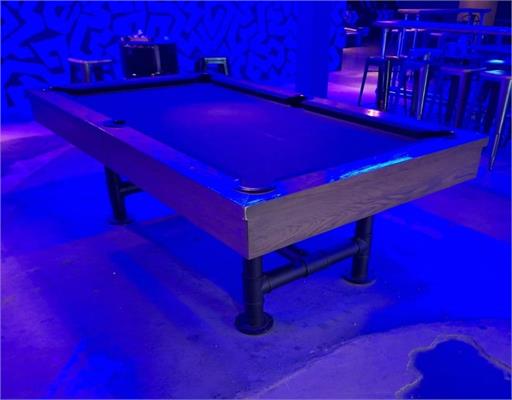 Signature Marshall Silver Mist Pool Dining Table: Warehouse Clearance