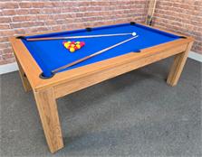 Signature Chester Solid Wood Oak Pool Dining Table: Warehouse Clearance