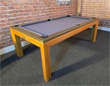 Signature Anderson Pool Dining Table - Oak Finish, 7ft: Warehouse Clearance
