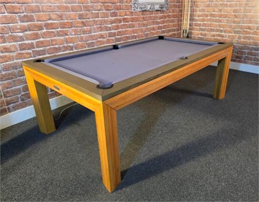 Signature Anderson Pool Dining Table - Oak Finish, 7ft: Warehouse Clearance
