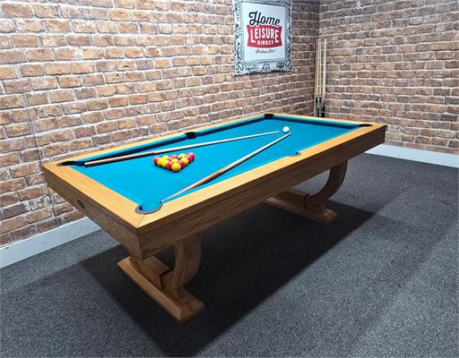 Signature Huntsman Solid Oak Pool Dining Table: Warehouse Clearance
