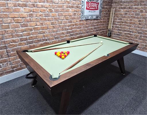 Signature Sexton Walnut Pool Dining Table - 7ft: Warehouse Clearance