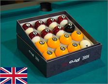 2" Ultimate Pool Dynasphere Red and Yellow English Pool Balls