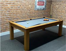 Signature Chester Oak Solid Wood Pool Table 7ft: Warehouse Clearance