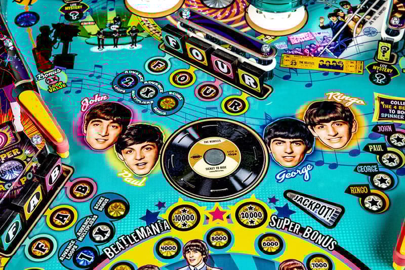 The Beatles Pinball Machine - Record Magnet