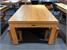 Signature Vantage Contactless Pool Dining Table - End View with Top and Benches