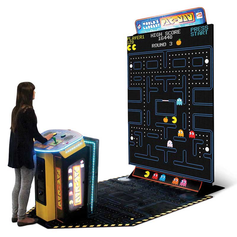World's Largest Pac-Man Arcade Machine - with Player