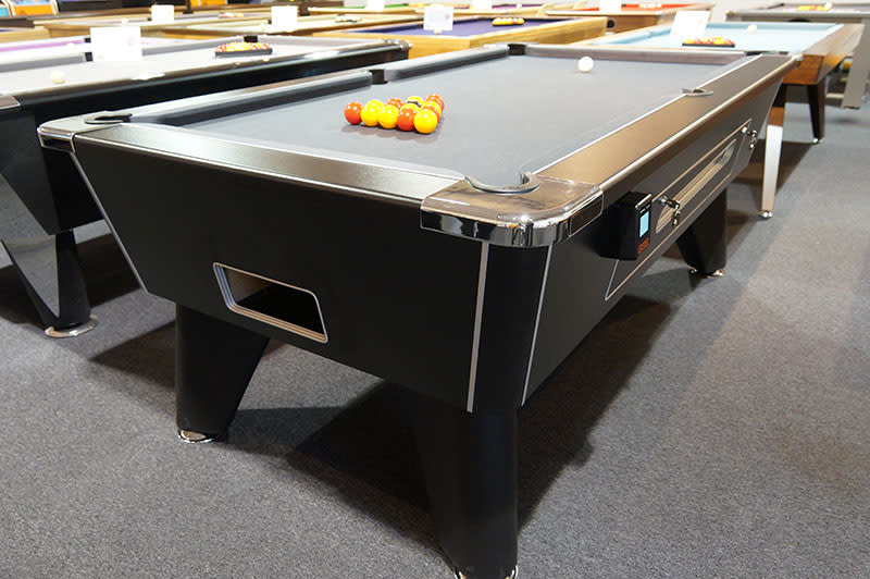 Contactless Payment Signature Tournament Pool Table - Angled View