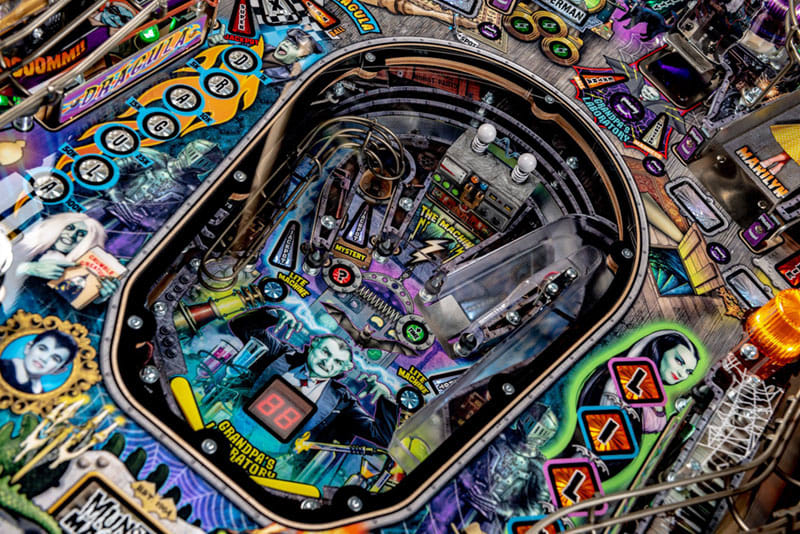 The Munsters LE Pinball Machine - Grandpa's Laboratory Lower Playfield 2