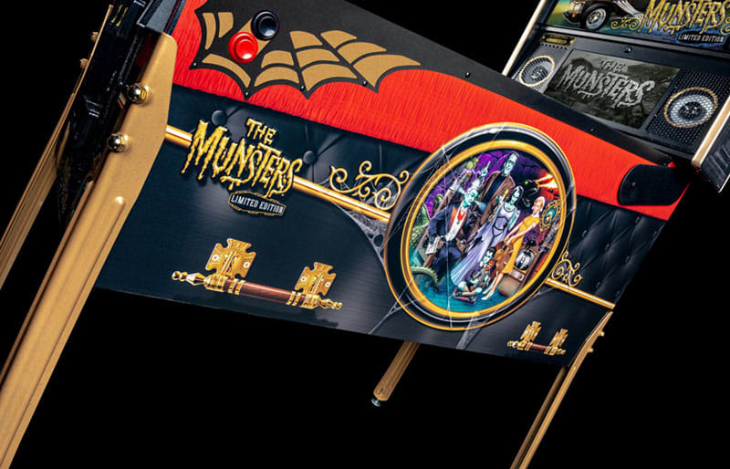 The Munsters LE Pinball Machine - Cabinet Right