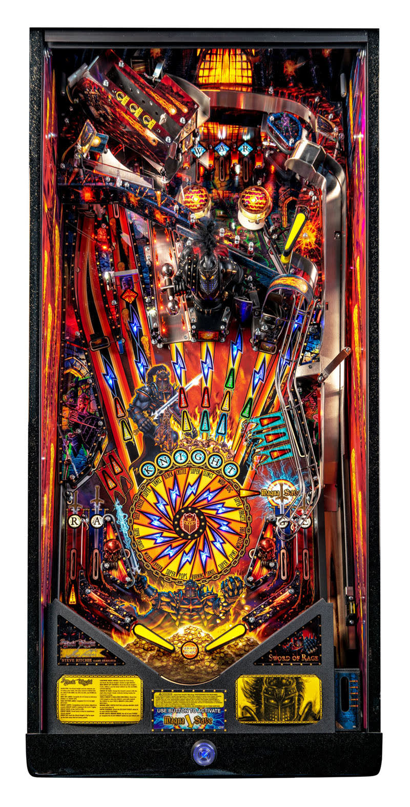 Black Knight: Sword of Rage Pinball Machine (LE) - Playfield Plan