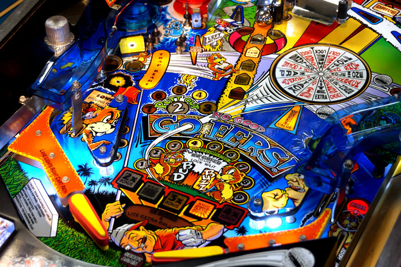 No Good Gofers Pinball Machine - Flippers
