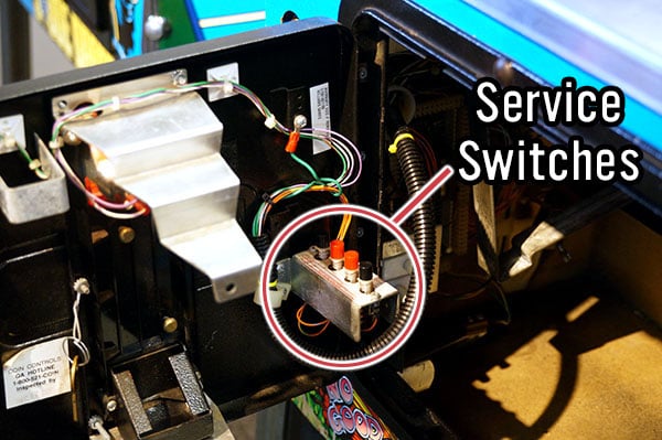 Pinball Machine Service Switches Location