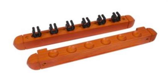 Buffalo 6 Cue Rack - Mahogany