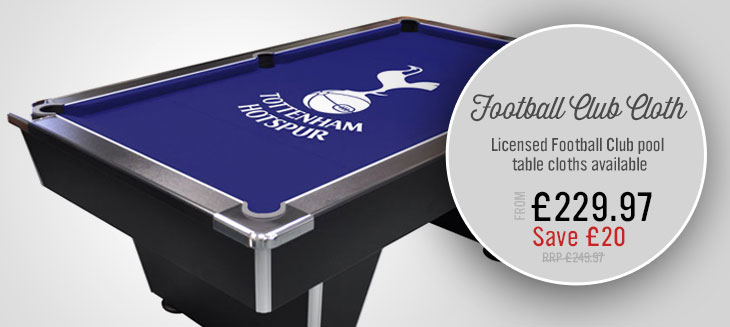 Exclusive 6ft Custom Pool Table Printed With Your Favourite Football Club Logo 