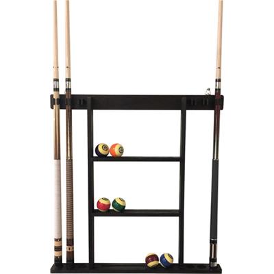 Buffalo Deluxe 6 Cue Wall Rack - Dark Brown