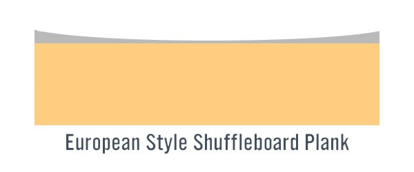 European Shuffleboard Plank