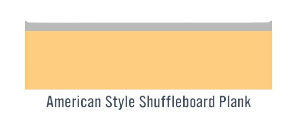 American Shuffleboard Plank