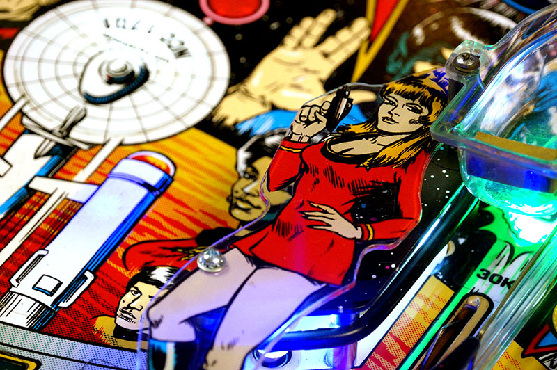 Star Trek 25th Anniversary Pinball Machine - Slingshot Detail