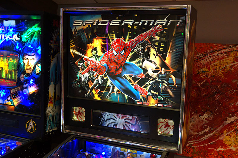 Spider-Man Pinball Machine - Backbox