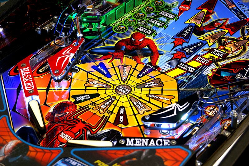 Spider-Man Pinball Machine - Flippers