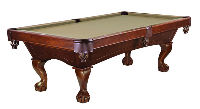Brunswick Allenton American Pool Table with Ball and Claw Legs - Chestnut