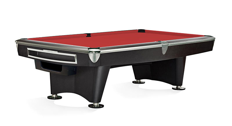 Brunswick Gold Crown VI American Pool Table - Black with Gully Ball Return