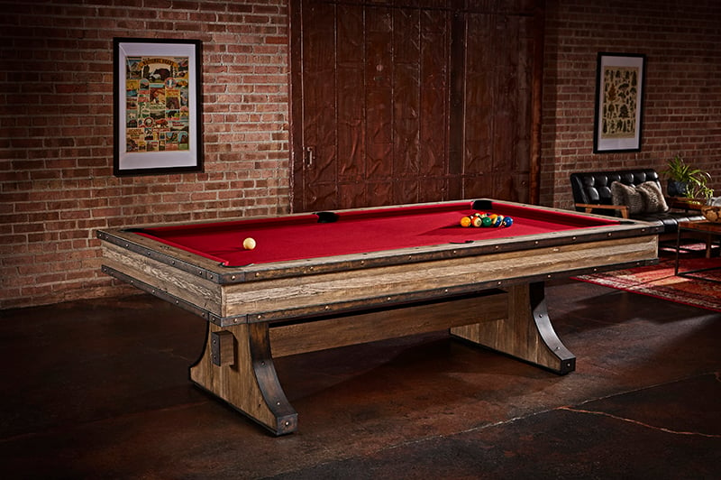 Brunswick Edinburgh American Pool Table - Pedestal Legs