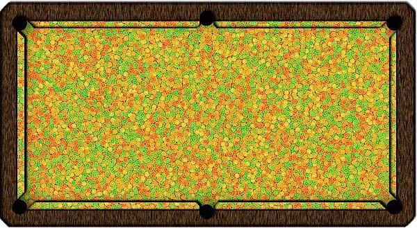 Artscape Decor Citrus Pool Table Cloth (800123) - Mixed