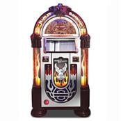 Rock-Ola Harley-Davidson Flames CD Jukebox in Brushed Aluminium