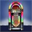 Rock-Ola Black Bubbler CD Jukebox - With Background