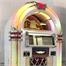 Rock-Ola White Bubbler CD Jukebox - In Room