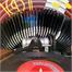 Rock-Ola Black Bubbler 45 RPM Vinyl Jukebox - Carousel