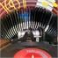 Rock-Ola Walnut Bubbler 45 RPM Vinyl Jukebox - Carousel