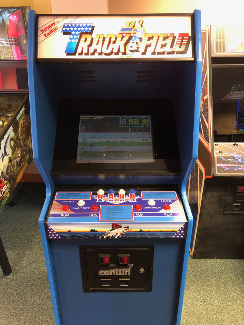 Track and Field Vintage Arcade Machine Clearance For Sale Home