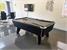 Supreme Winner Pool Table in Black Pearl Finish with Grey Cloth - Installation Picture