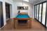 Billards Montfort Lewis Oak Luxury Pool Table - Simonis Petroleum Blue Cloth