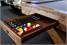 Signature Madison American Pool Table - Accessories Drawer Open
