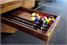 Signature Madison American Pool Table - Accessories Drawer Open