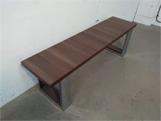DPT 6ft Pool Table Bench - Walnut: Warehouse Clearance